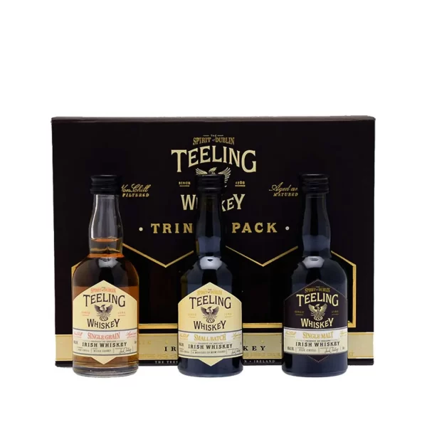 WHISKEY TEELING BOX TRINITY PACK 3 MINIATURAS X 50cc